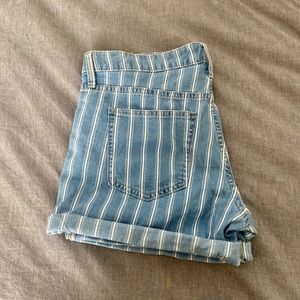 💙Striped Jean Shorts💙